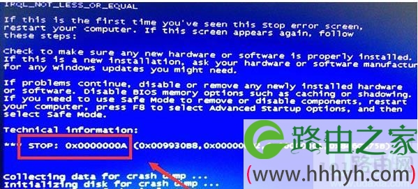 蓝屏代码0x000000a