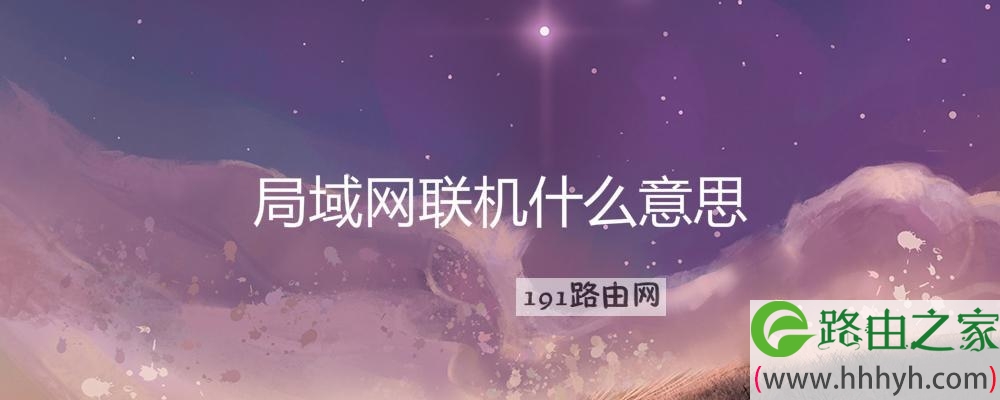 局域网联机什么意思