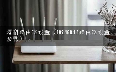 磊科路由器设置（192.168.1.1路由器设置步骤）