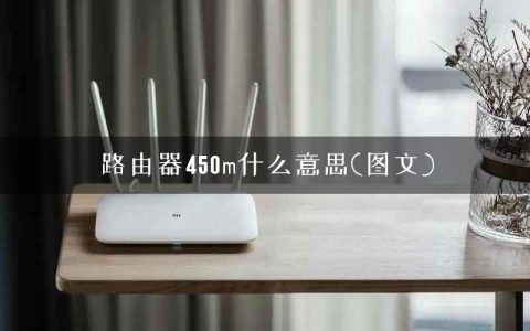 路由器450m什么意思(图文)