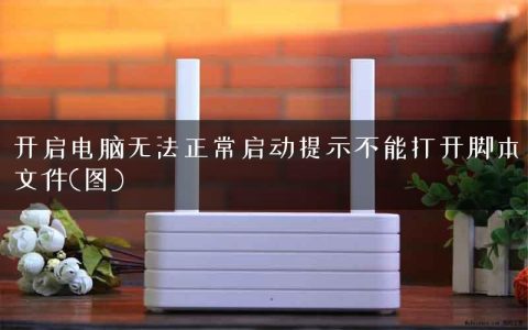 开启电脑无法正常启动提示不能打开脚本文件(图)