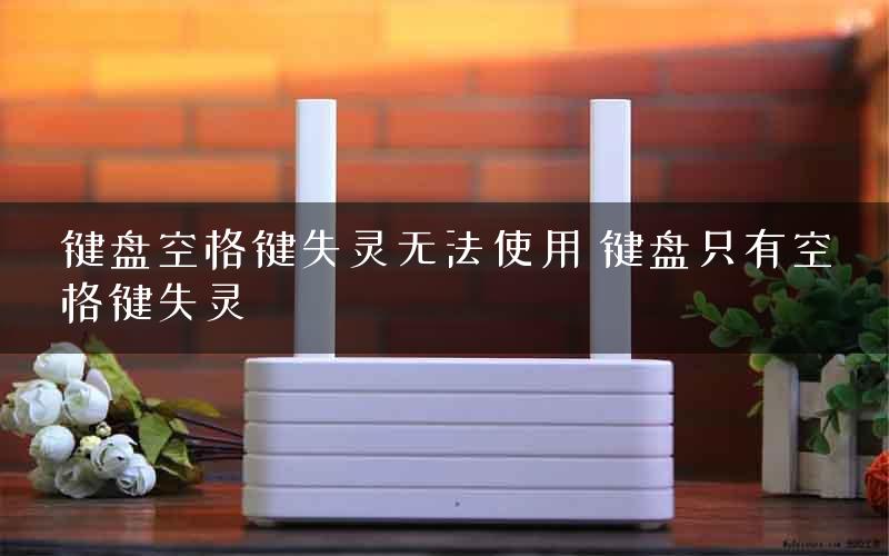 键盘空格键失灵无法使用 键盘只有空格键失灵