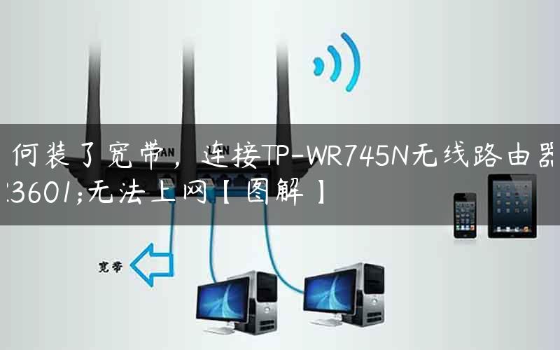 为何装了宽带，连接TP-WR745N无线路由器就无法上网【图解】
