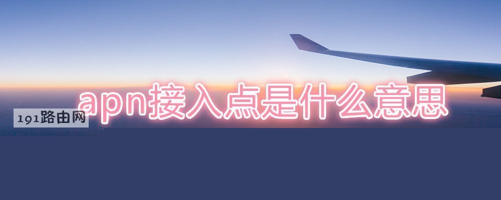 apn接入点是什么意思