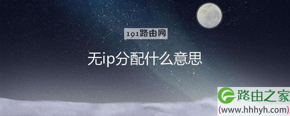 无ip分配什么意思