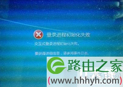 Win7开机提示"交互式登录进程初始化失败"