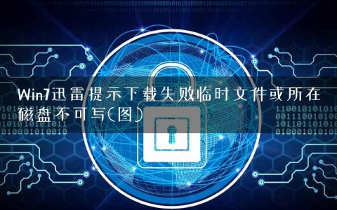 Win7迅雷提示下载失败临时文件或所在磁盘不可写(图)