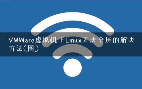 VMWare虚拟机下Linux无法全屏的解决方法(图)