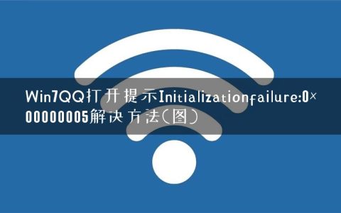 Win7QQ打开提示Initializationfailure:0×00000005解决方法(图)
