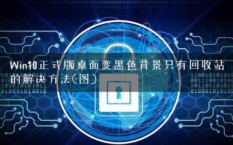 Win10正式版桌面变黑色背景只有回收站的解决方法(图)