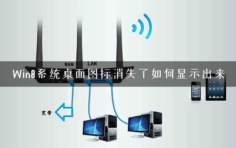 Win8系统桌面图标消失了如何显示出来