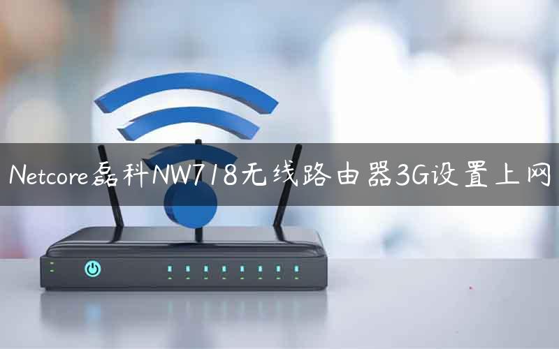 Netcore磊科NW718无线路由器3G设置上网