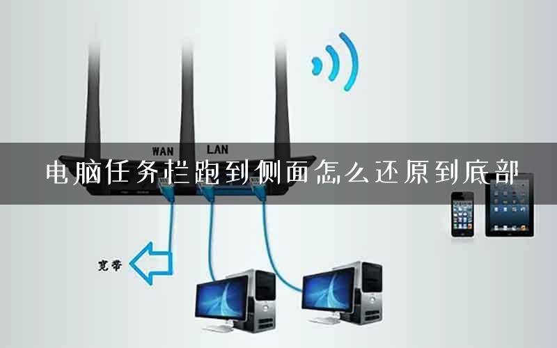 电脑任务栏跑到侧面怎么还原到底部 电脑任务栏跑到侧面怎么还原到底部