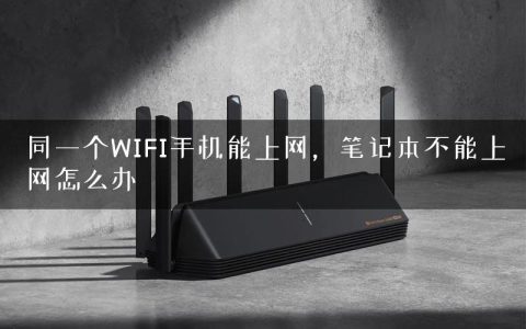 同一个WIFI手机能上网，笔记本不能上网怎么办