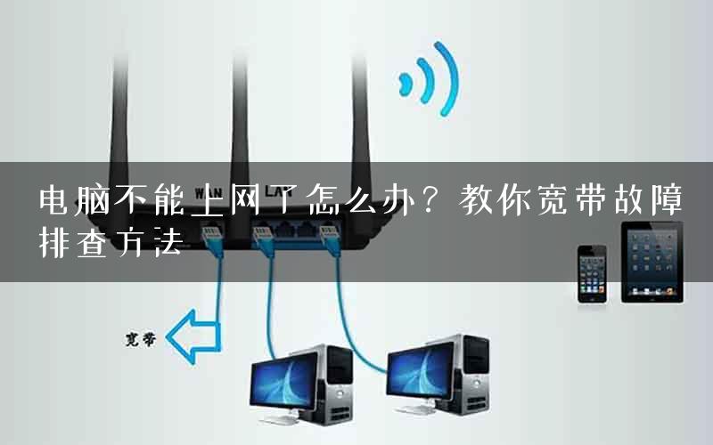 电脑不能上网了怎么办?教你宽带故障排查方法 电脑不能上网了怎么办?教你宽带故障排查方法