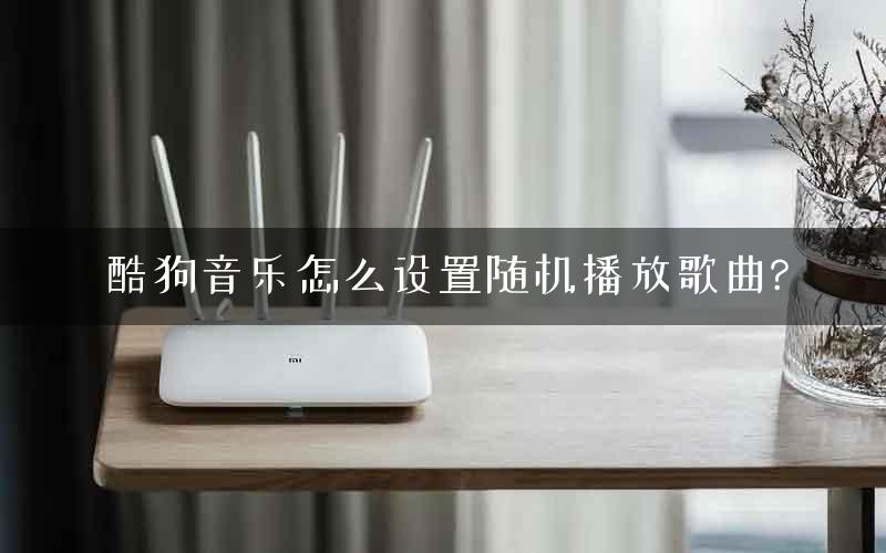 酷狗音乐怎么设置随机播放歌曲?