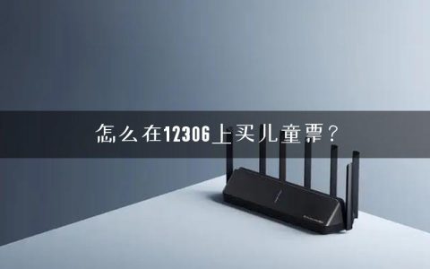 怎么在12306上买儿童票？
