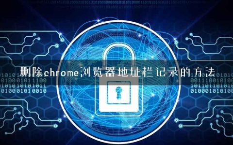 删除chrome浏览器地址栏记录的方法