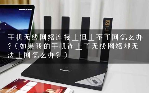 手机无线网络连接上但上不了网怎么办？(如果我的手机连上了无线网络却无法上网怎么办？)