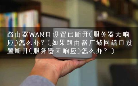 路由器WAN口设置已断开(服务器无响应)怎么办？(如果路由器广域网端口设置断开(服务器无响应)怎么办？)