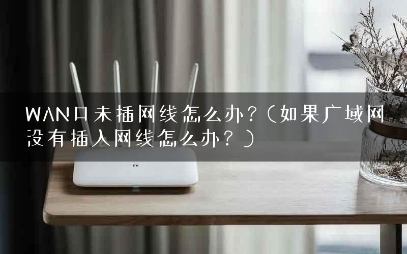 WAN口未插网线怎么办？(如果广域网没有插入网线怎么办？)