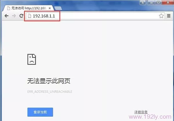 路由器的ip地址进不去