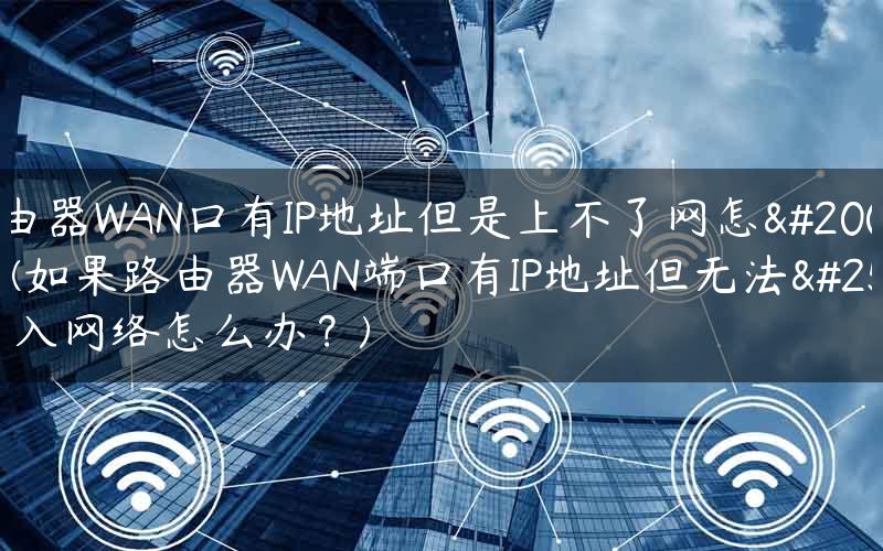 路由器WAN口有IP地址但是上不了网怎么办(如果路由器WAN端口有IP地址但无法接入网络怎么办？)