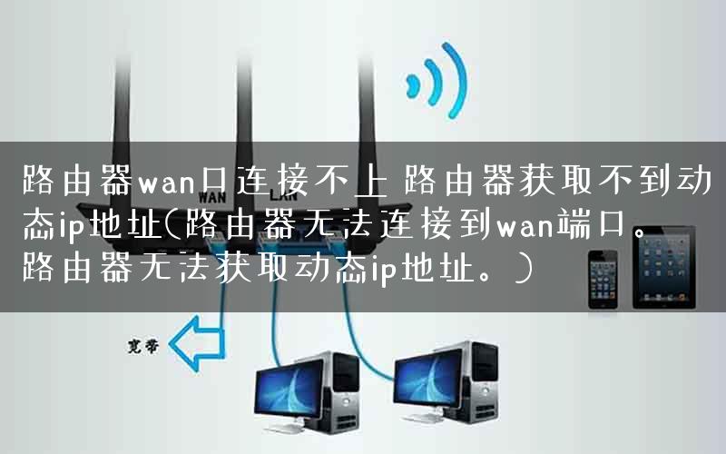路由器wan口连接不上 路由器获取不到动态ip地址(路由器无法连接到wan端口。路由器无法获取动态ip地址。)