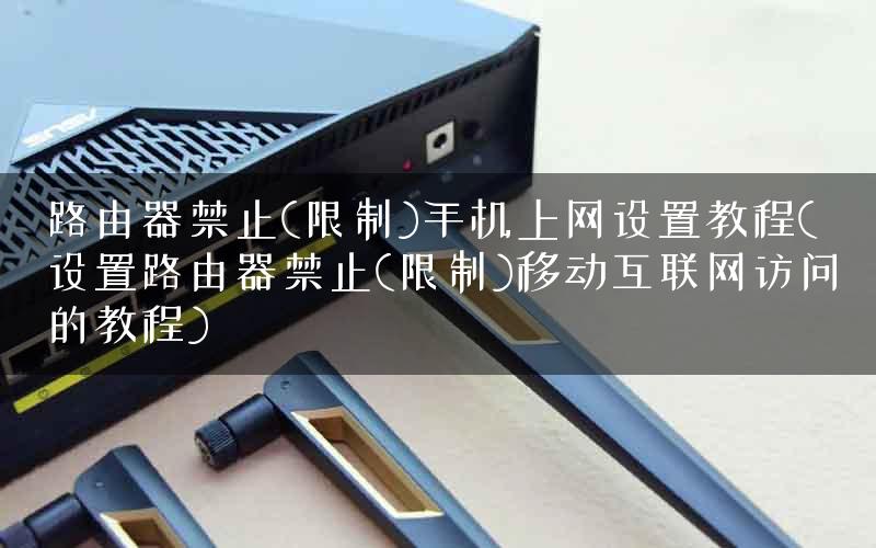 路由器禁止(限制)手机上网设置教程(设置路由器禁止(限制)移动互联网访问的教程)