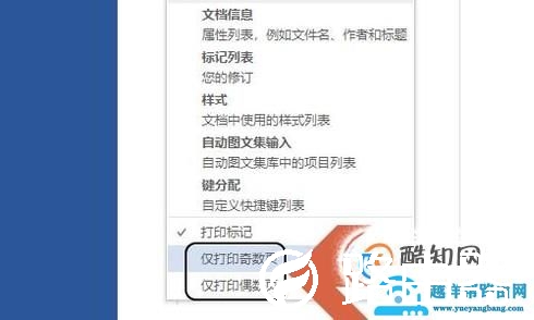 Word如何打印指定页面？