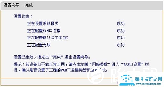 迅捷路由器上网设置完成