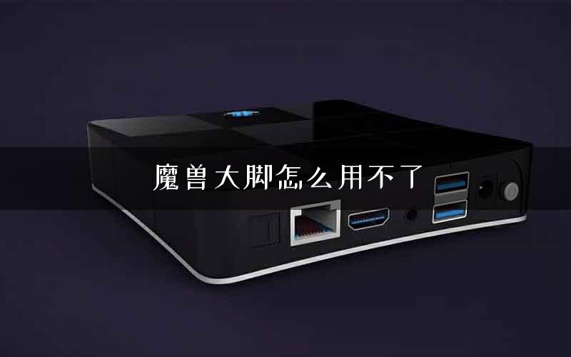 魔兽大脚怎么用不了