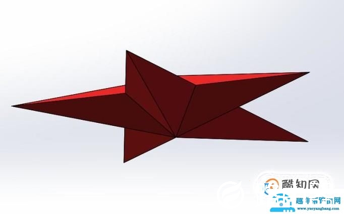 如何SolidWorks软件造立体红色五角星？