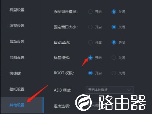 雷电模拟器怎么设置标签模式