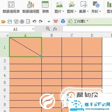 WPS表格中制作斜线表头怎么做？