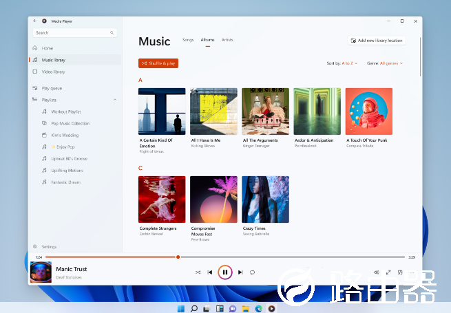 取代 Groove 音乐的新版 Media Player