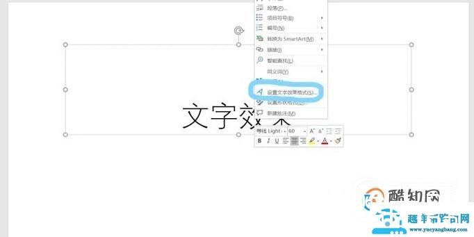 如何设置PPT的文字效果？