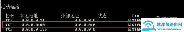如何查看某个端口被谁占用