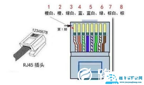 水晶头接法顺序_网线水晶头接法口诀
