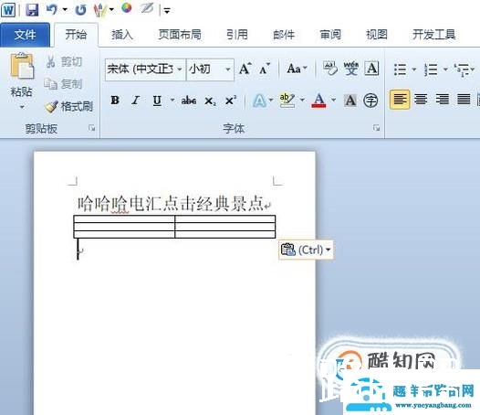 如何在表格前面添加一行文字