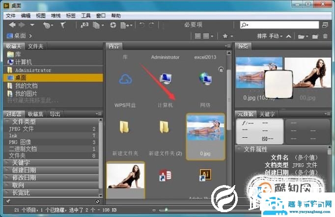 photoshop中Bridge怎么使用