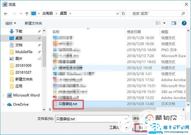 怎样在word文档中插入一个txt文件