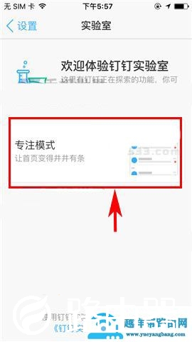 钉钉实验室专注模式怎么开启