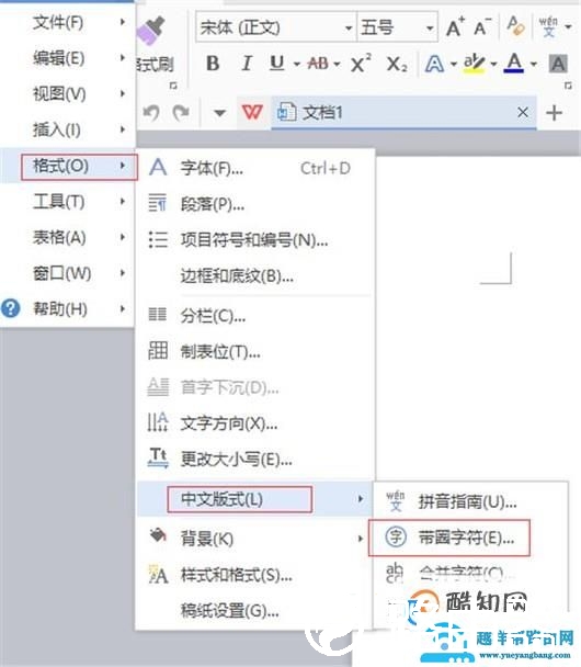 WPS文字如何输入带圈字符