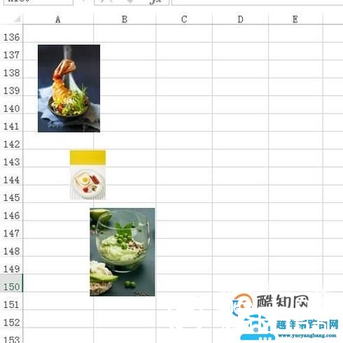 excel表格中的图片对齐且大小一致