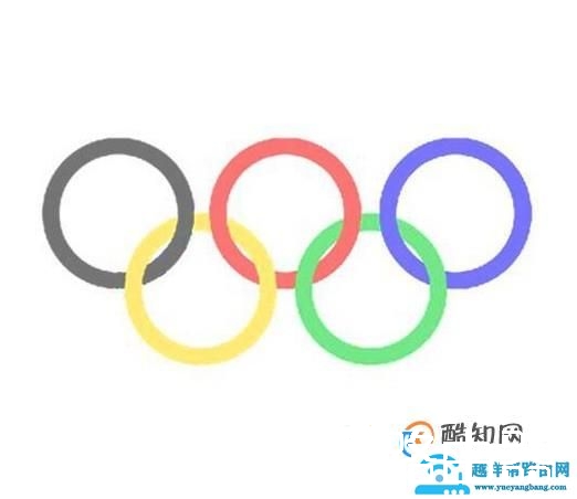 ps中怎么做五环？
