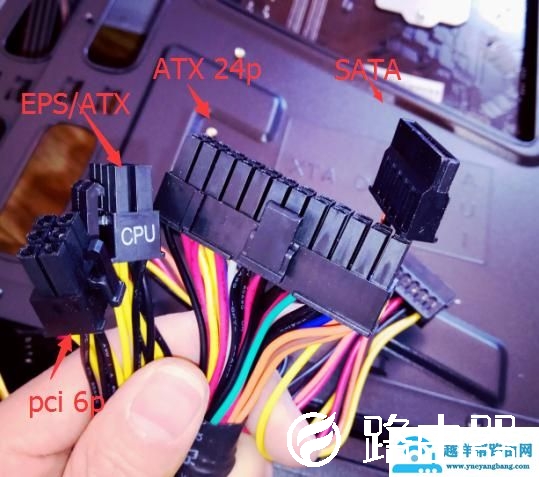 主板跟电源的线如何安装（组装电脑主机电源接线图）(4)