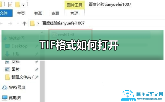 TIF格式如何打开