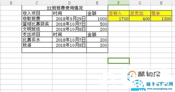 如何简单的做一个班费表格