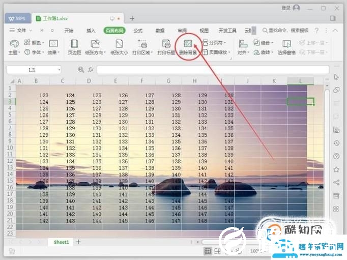 WPS表格怎么插入背景图片？